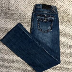 Grace in LA Dark Blue Boot Cut Jeans